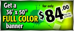 full color banner special